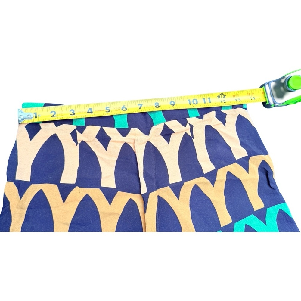 Zara Woman Multicolor Geometric Wide-Leg Pants - Picture 7 of 7